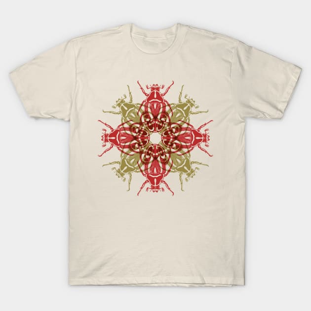 Beetle Mandala T-Shirt by FITmedia